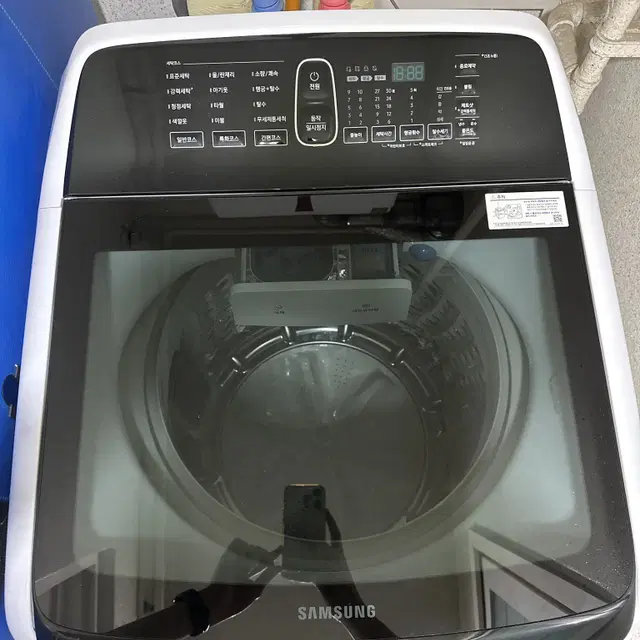 삼성 그랑데 세탁기 16kg 버블 화이트 팝니다 (WA16A6354BW)