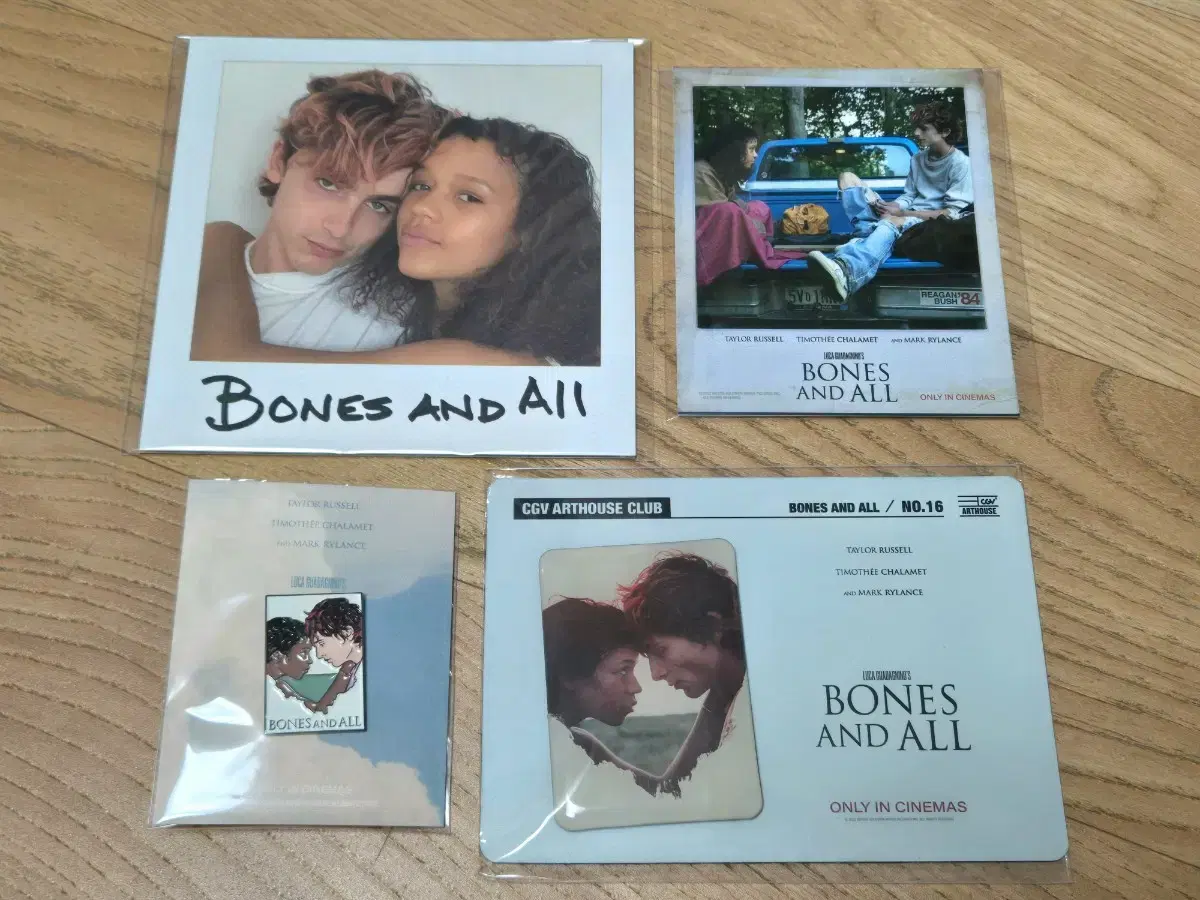 영화 본즈앤올 BONES AND ALL 폴라로이드엽서 뱃지 마그넷