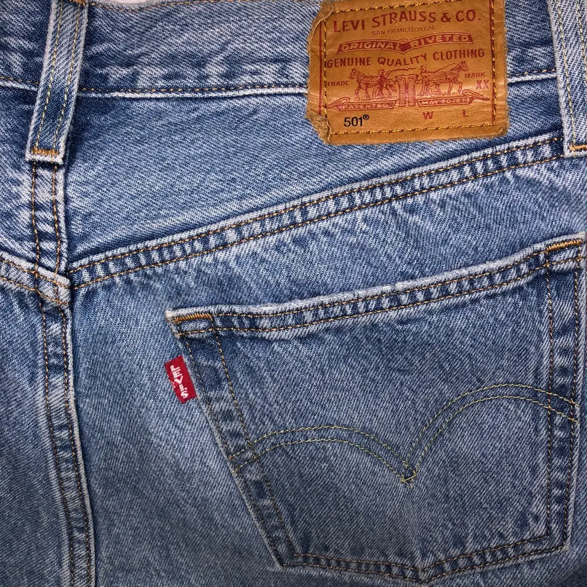 (W28, L26) Levi's 501 오리지널 빈티지 데님 팬츠