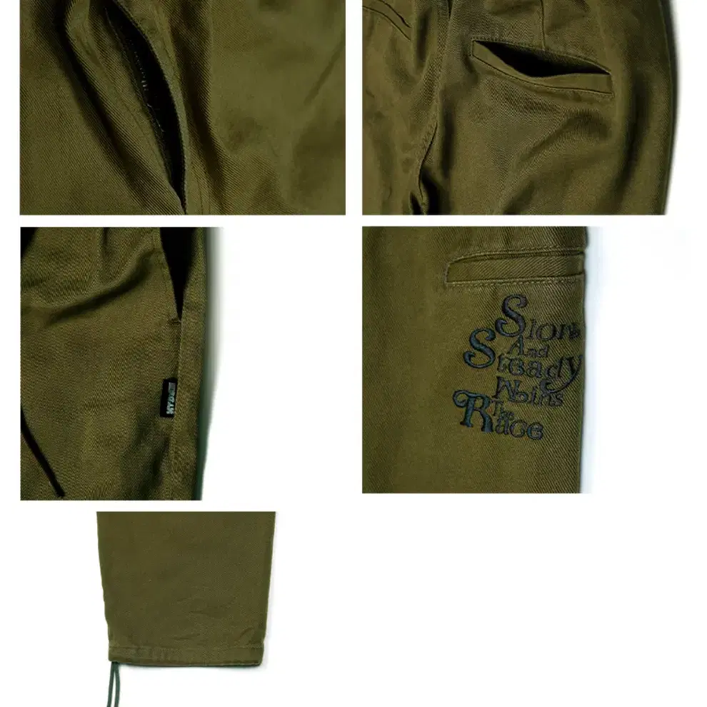 엑스 톤즈 XP123 슬로건 밴딩 코튼 팬츠 (KHAKI) M size