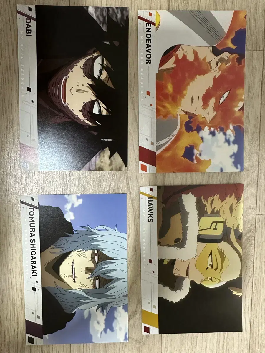 Endeavor Darby Hawks Shigaraki Tomura Postcards in Bulk