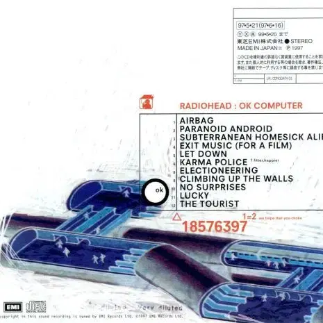 Radiohead - OK Computer (CD) 일본반 NM-