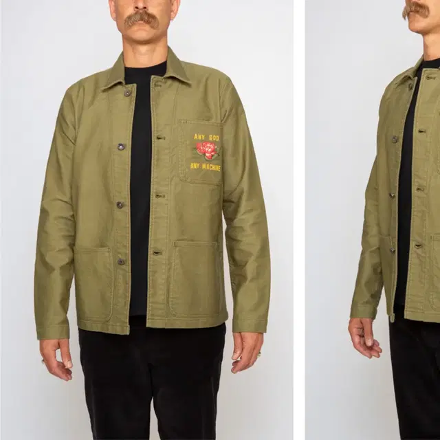 deus(데우스) P-41 OVERSHIRT (OLIVE DRAB)