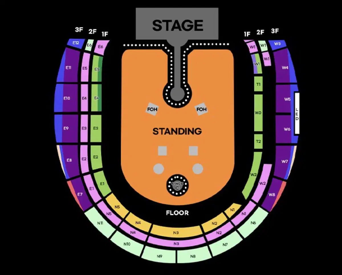 <VlP패키지> 콜드플레이 Coldplay 내한 콘서트 2/4/6/8연석