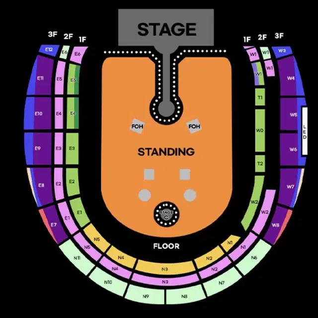 <VlP패키지> 콜드플레이 Coldplay 내한 콘서트 2/4/6/8연석