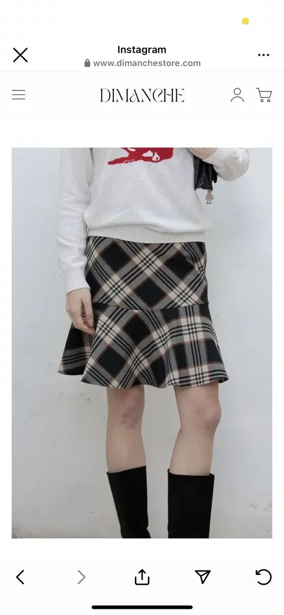 dimanche flare skirt 디망쉬 플레어스커트