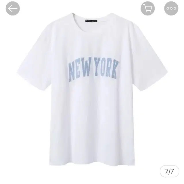 브랜디멜빌 penelope white newyork oversized t