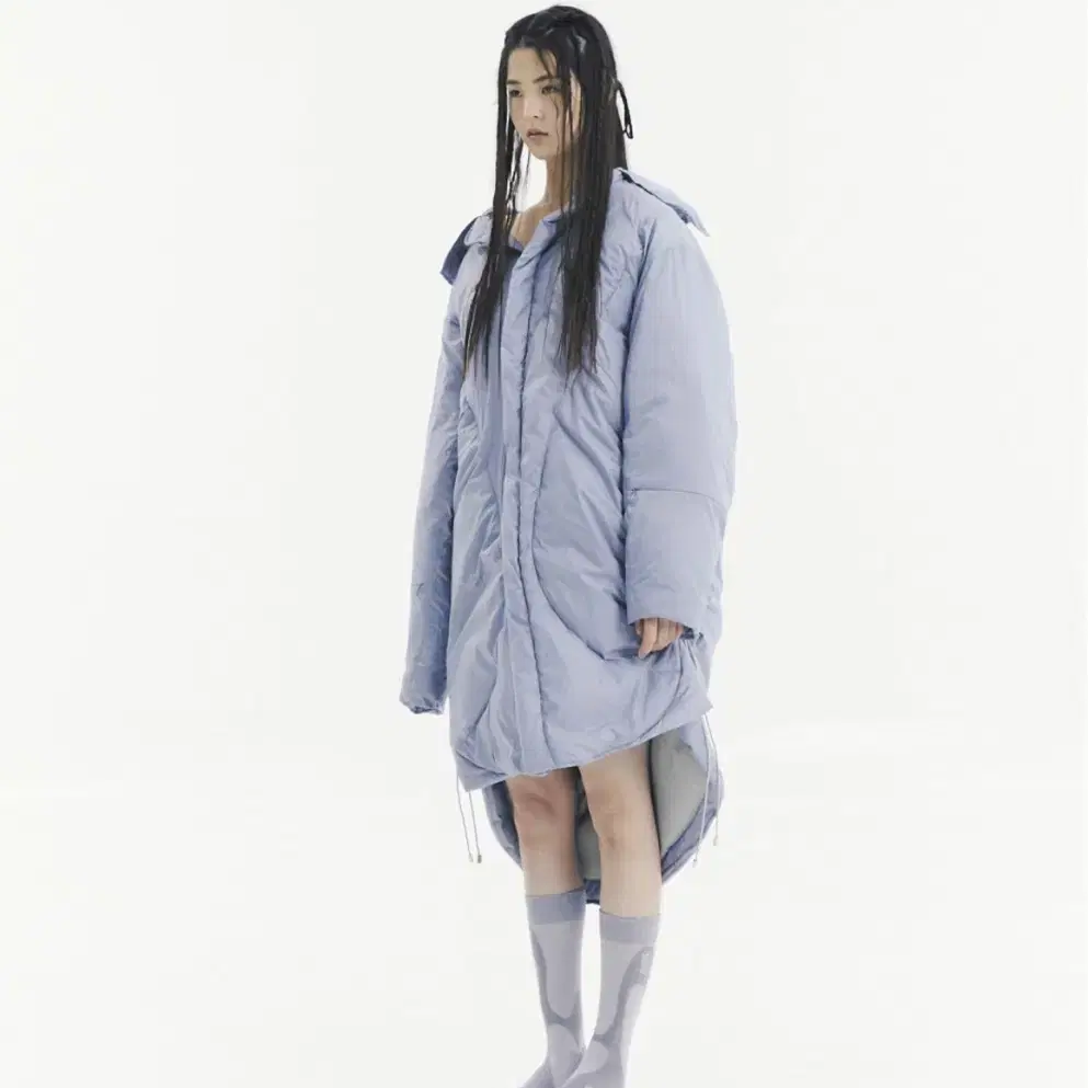 오호스 롱패딩 롱코트 Adjustable Long Puffer Coat