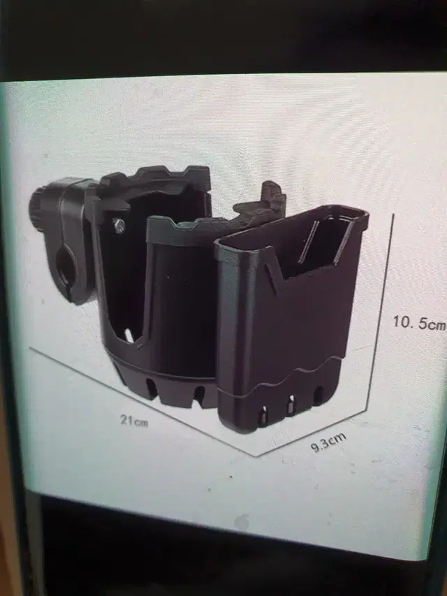 미사용) 미니벨로 자전거 유모차 거치 음료케이지 및 휴대폰 수납통