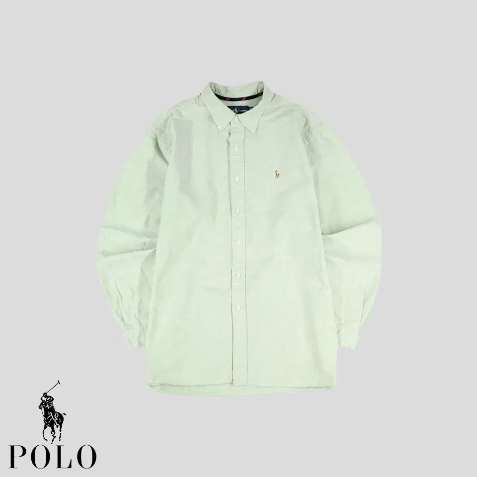 Polo Ralph Lauren Pistachio Green Multipony Cotton100 Button-down Oxford Classic