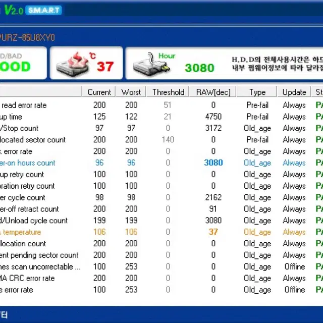 웨스턴디지털 웬디 WD 퍼플 1TB HDD 하드