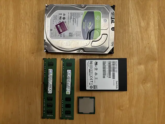 구형 컴퓨터 ssd hdd 메모리 cpu