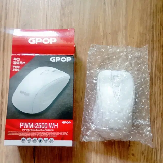 GPOP 무선 광마우스 [ PWM 2500 ]_화이트