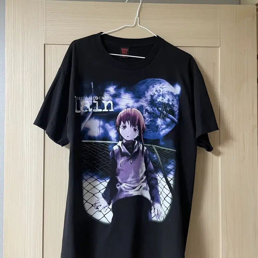 serial experiments lain x geeks rule 티셔츠