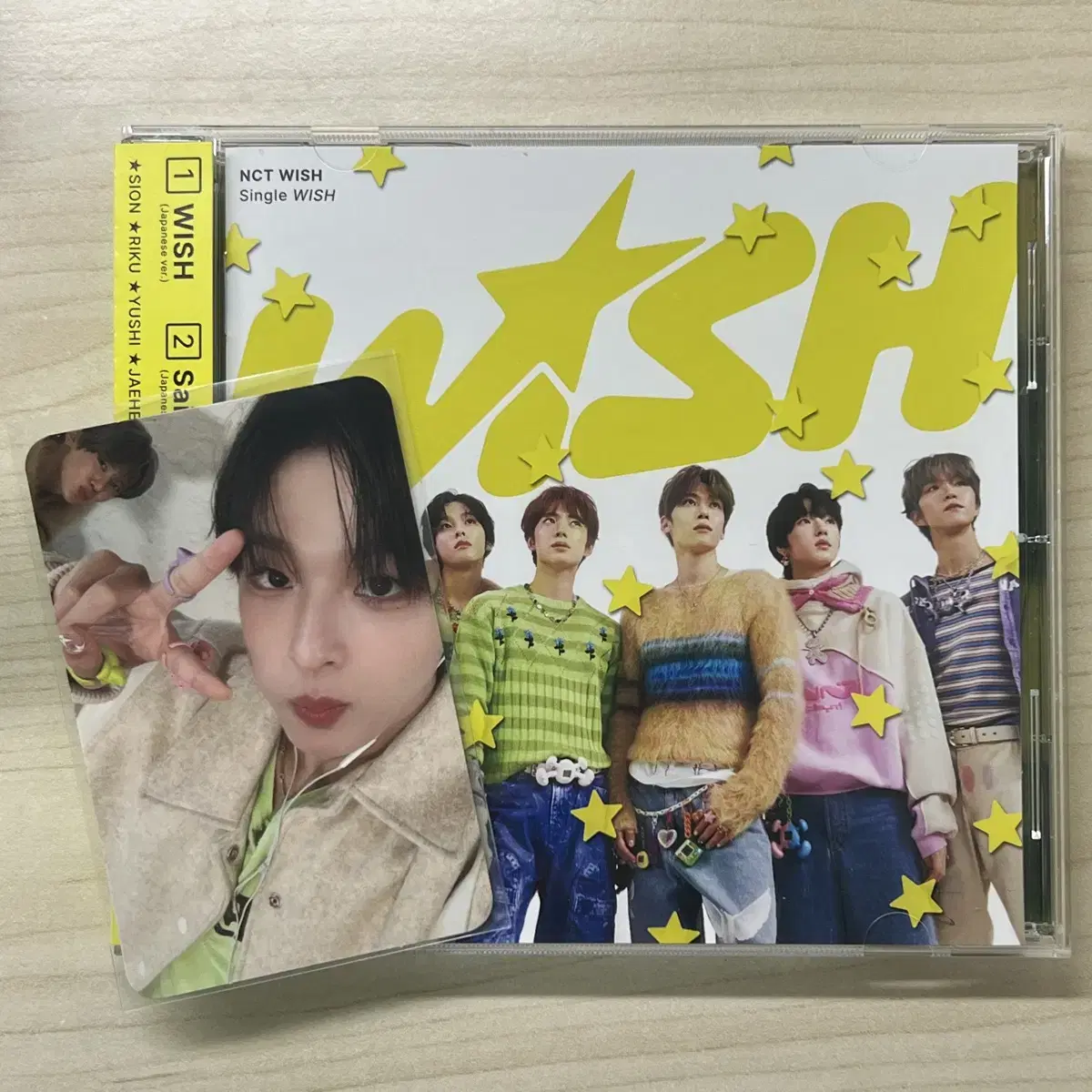 (Price reduced) NCT Wish wish Group Japan Vahn riku (unsealed, with bandage + photocard)