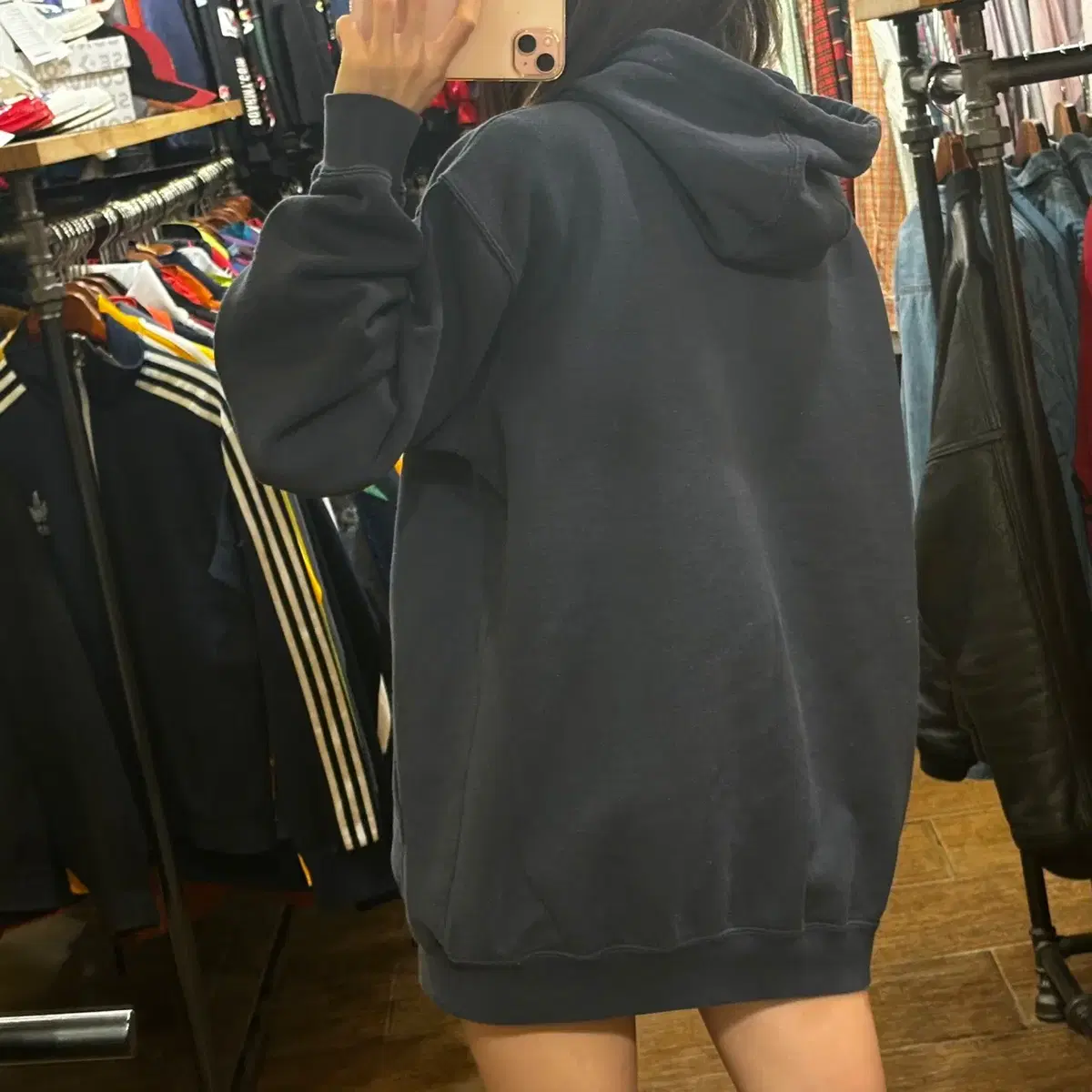 [HI] CARHARTT 칼하트 스펠아웃 후드티 네이비 (M)