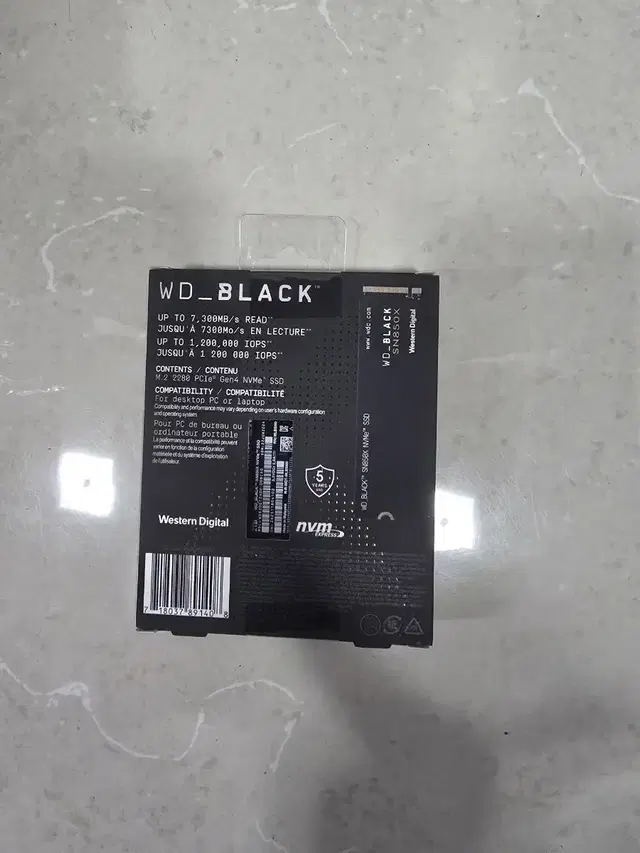 WD BLACK SN850X 2TB nvme ssd 국내정품 미개봉 새제