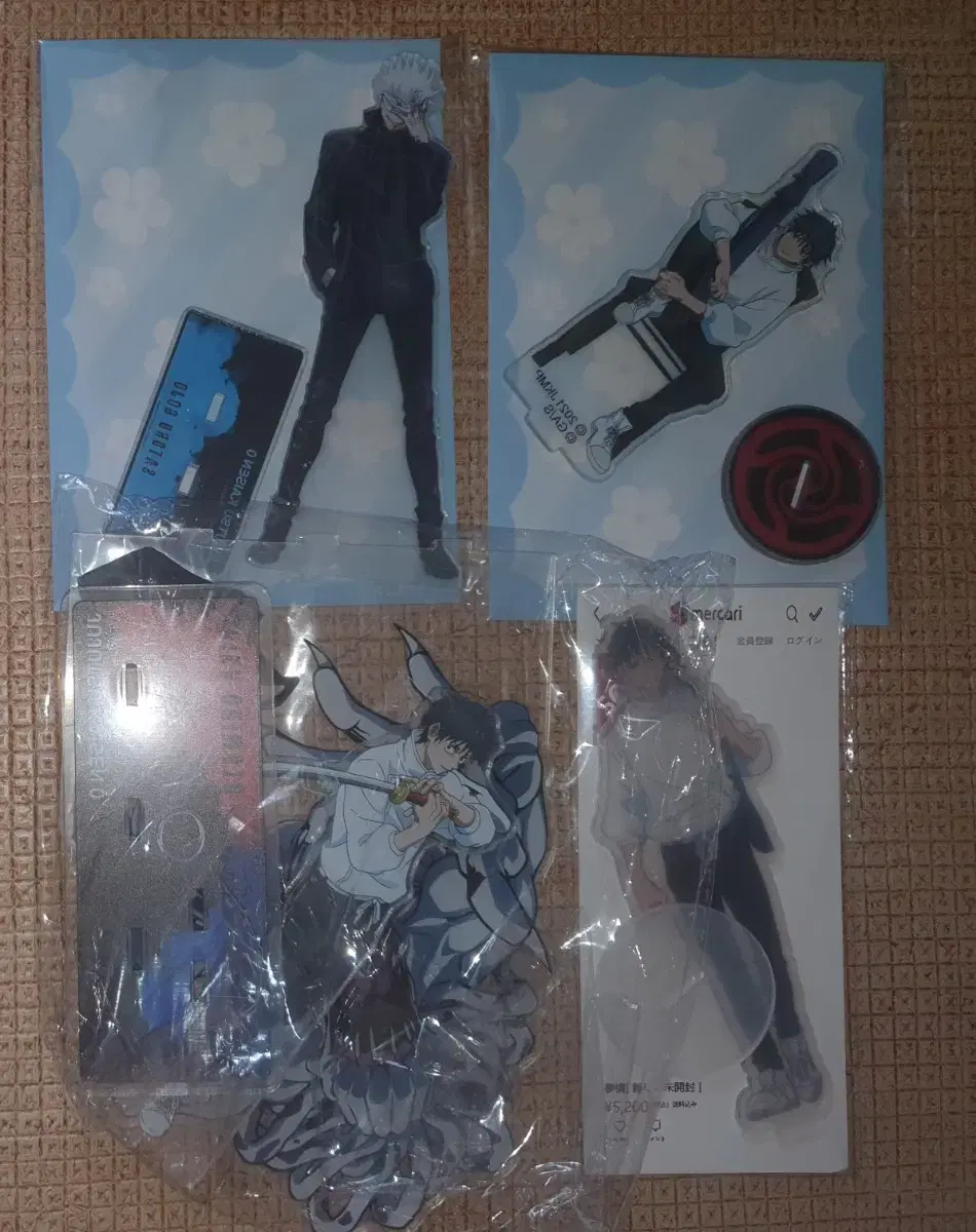 Zuu spinning gojo, clothes coat yuta, rika secret acrylic stand sells