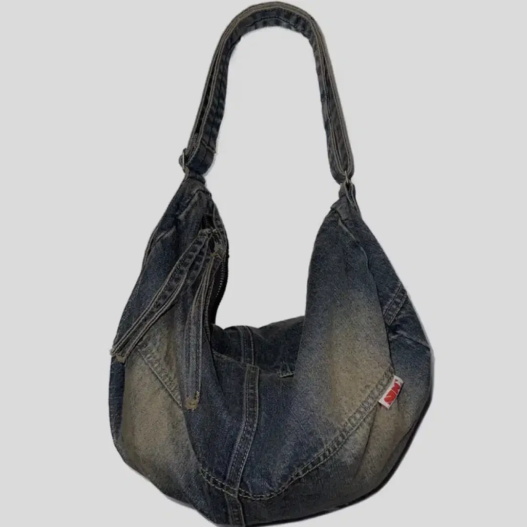 Washed Denim Duffle Bag Vintage Tint