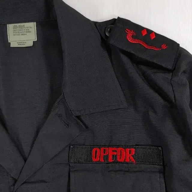 트루스펙 OPFOR 블랙 BDU 상의 L-R