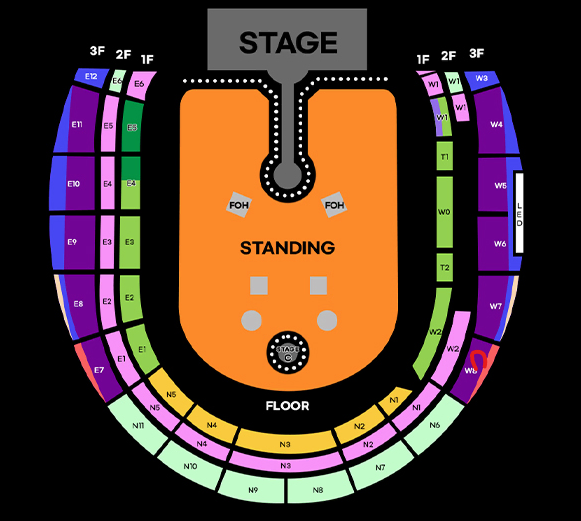콜드플레이 토요일 지정석A 연석 2자리 W8 구역 팝니다