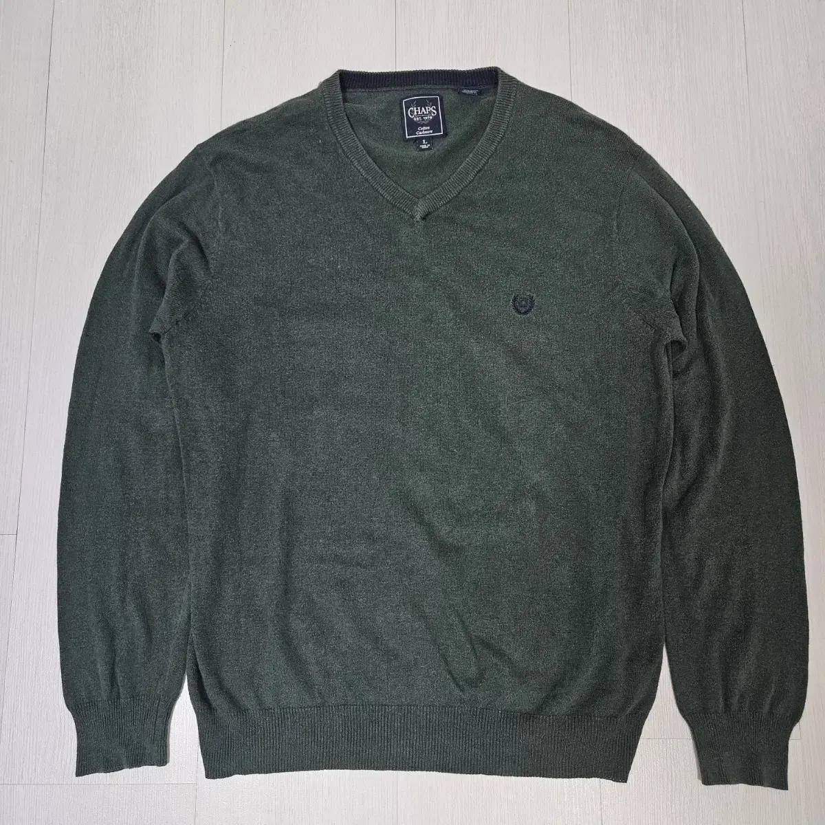 Chaps Knit L Green