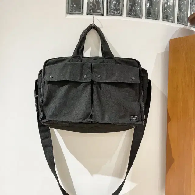 PORTER denim boston bag