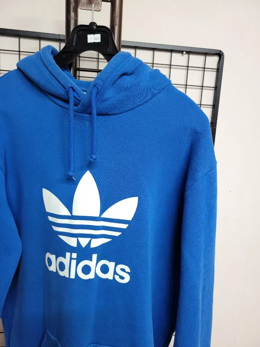 adidas Flame Big Trefoil Hoodie 100% Cotton