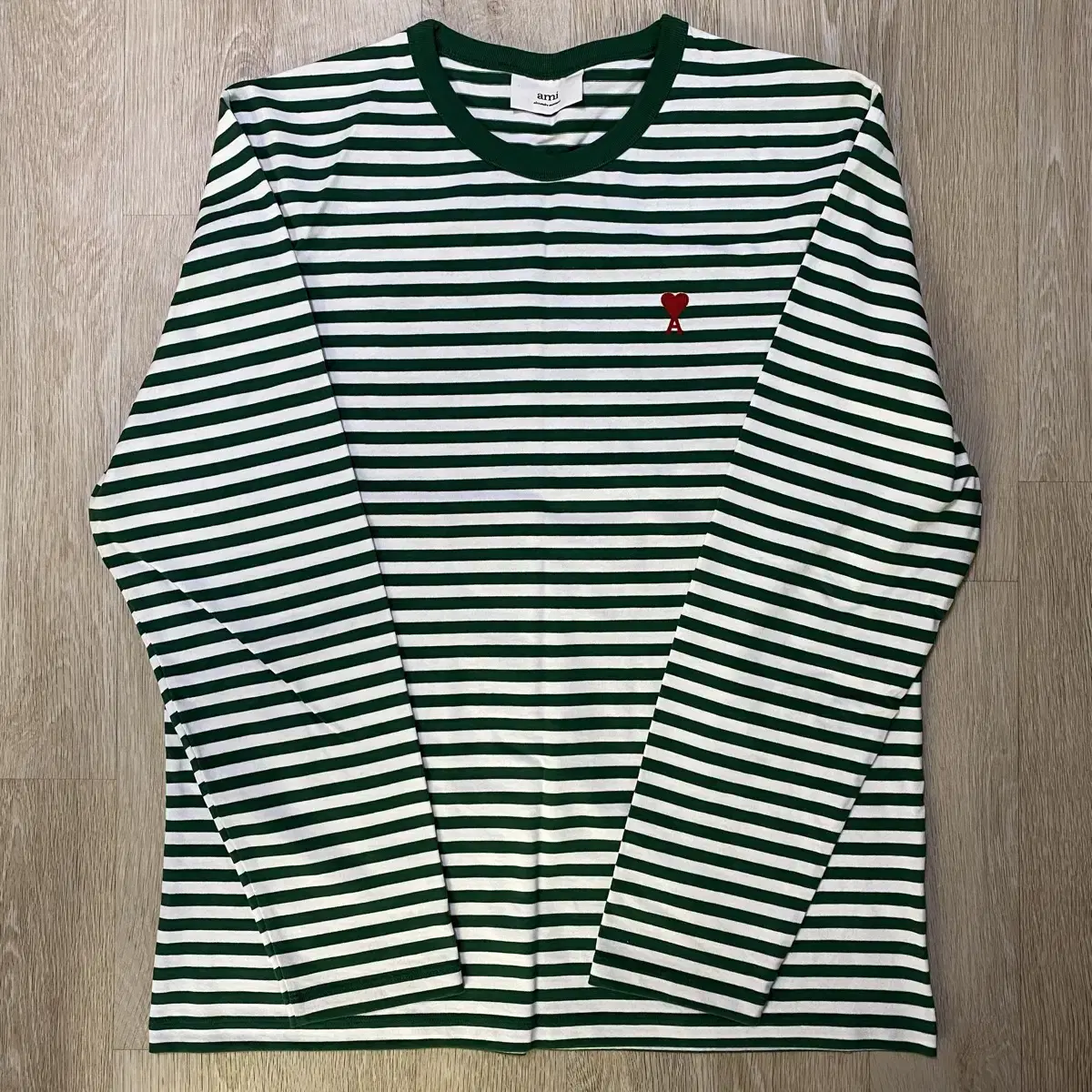 [XXL] Army Stripe Long Sleeve T-Shirt Green