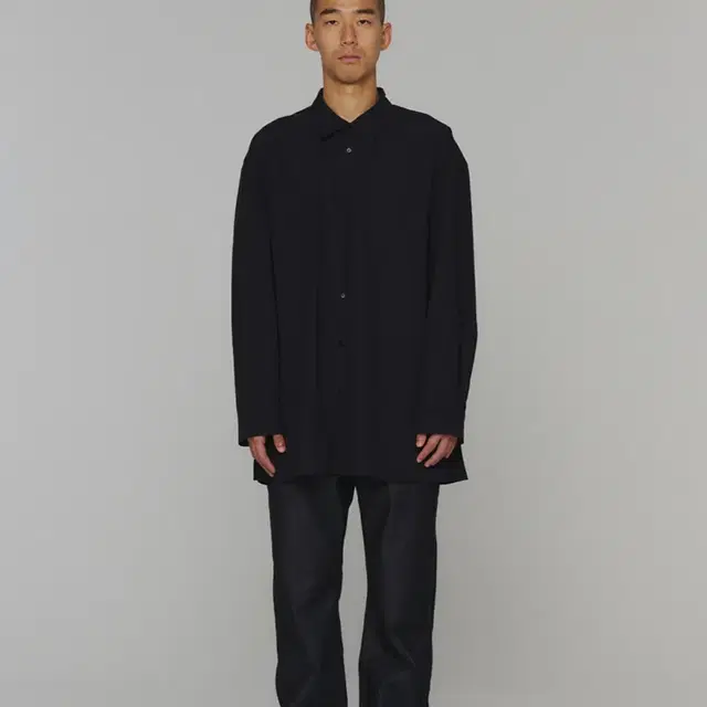 아모멘토24FW ORGANIC COTTON SHIRRING SHIRTS