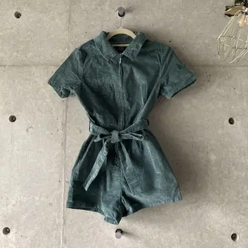 어반 아웃피터스 코듀로이 쇼트 올인원 그린 컬러 벨트 포함