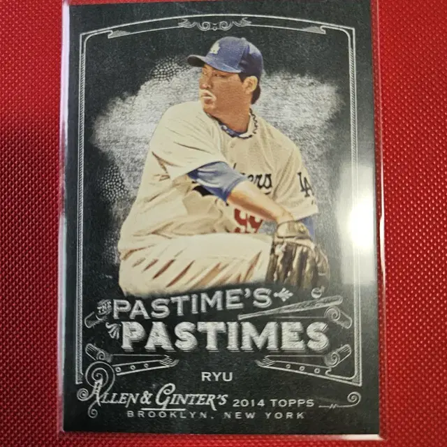 류현진 2014 Topps A&G pastime 카드