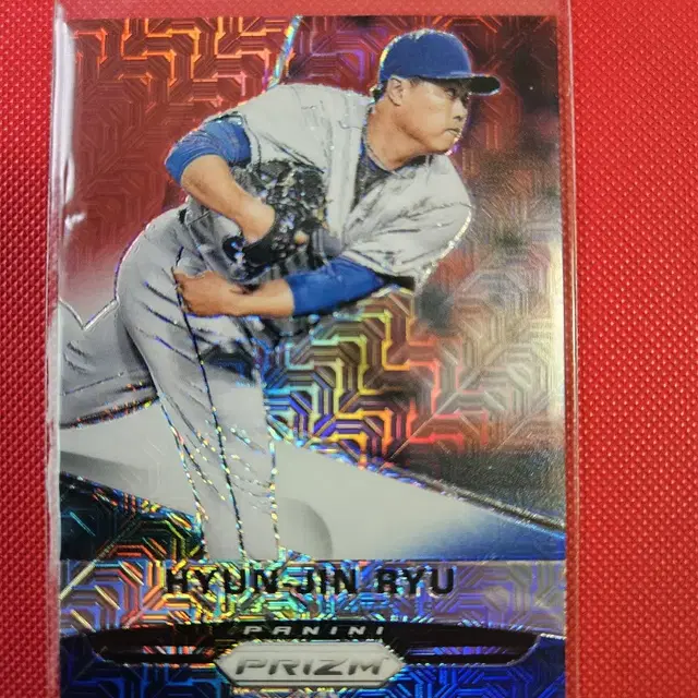 류현진 2015 Panini Prizm 모조 프리즘 카드