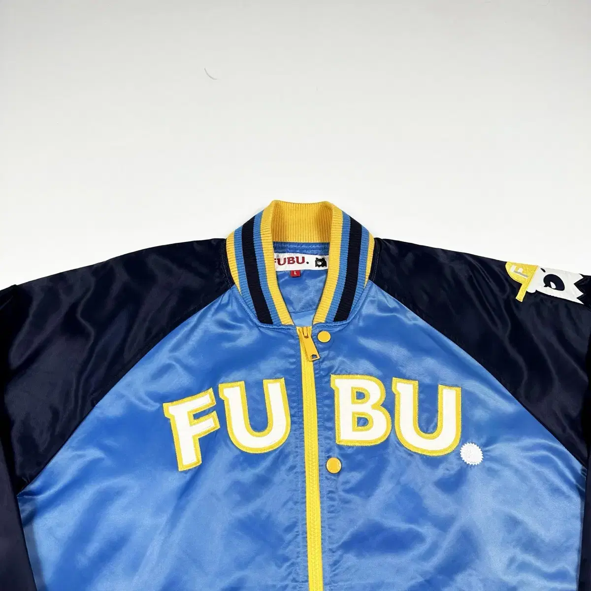 Back Retro Big Logo Varsity Stadium Jacket (L)