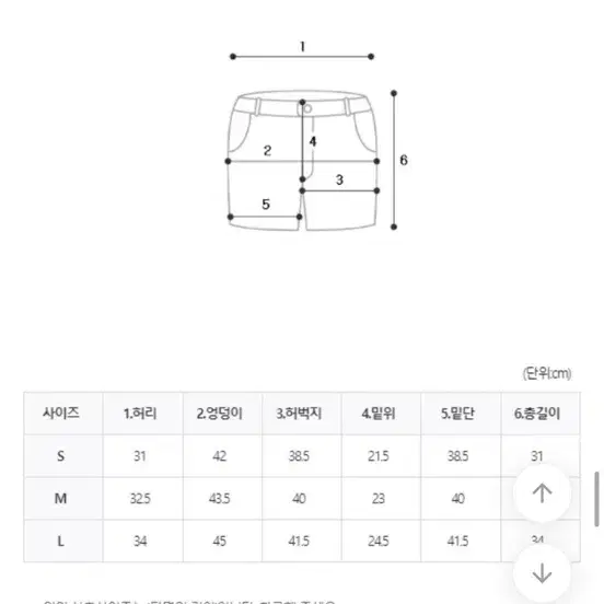 생지 숏팬츠