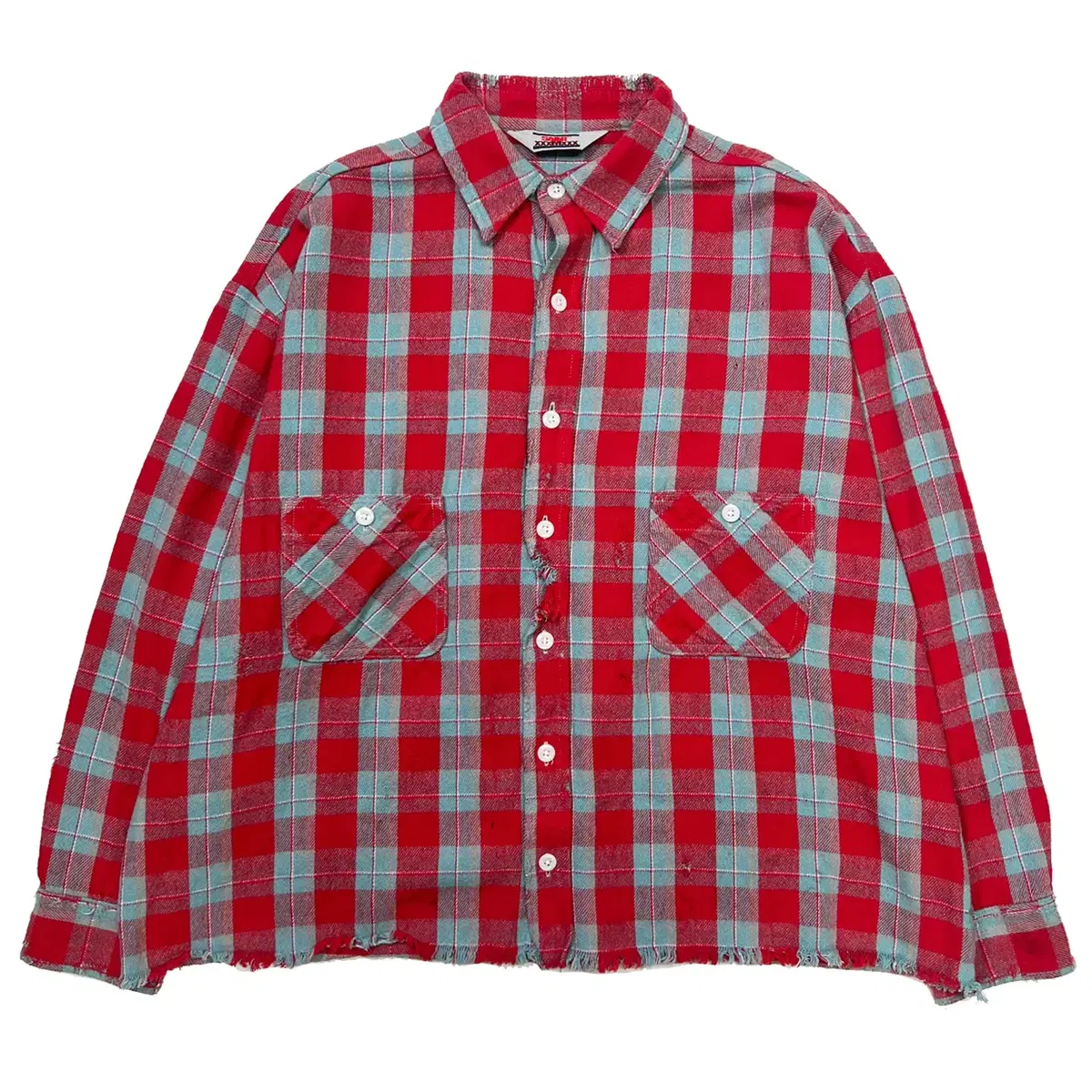 Saint Michael 24ss Flannel check shirt (M)