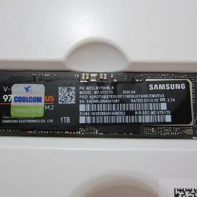 삼성 970 EVO Plus M.2 NVMe 1TB(AS 25년 4월)