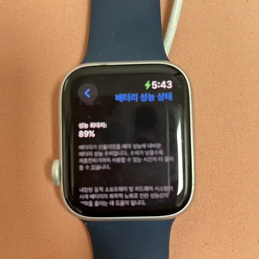 애플워치 베터리 성능 89% SE 44mm gps 팝니다.