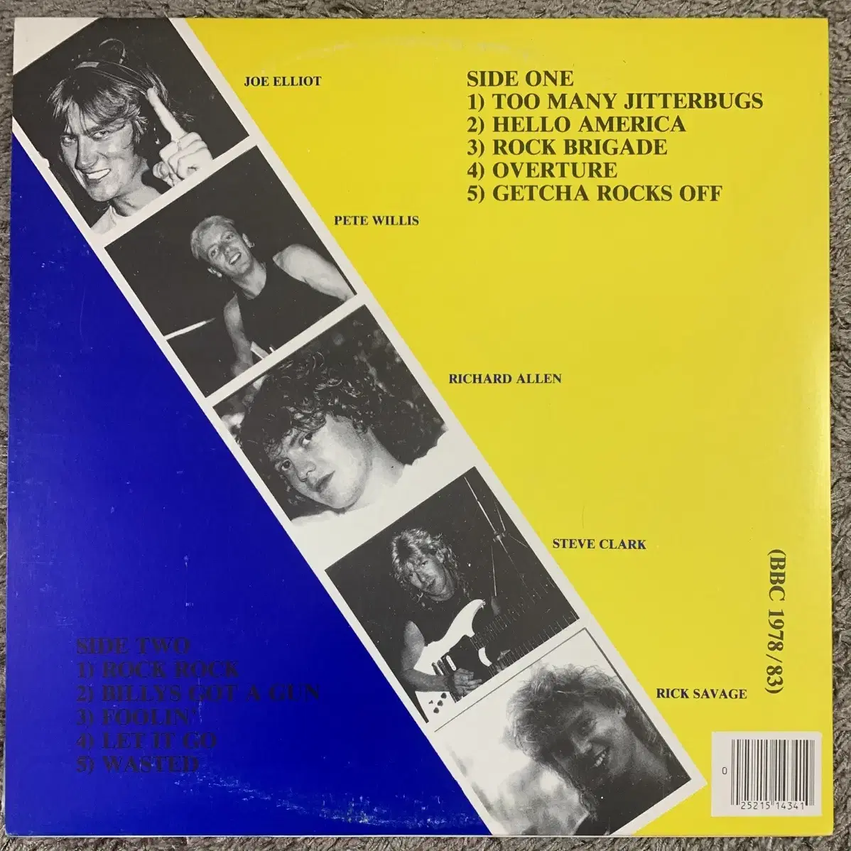 Def Leppard (BBC LIVE) LP 부틀랙