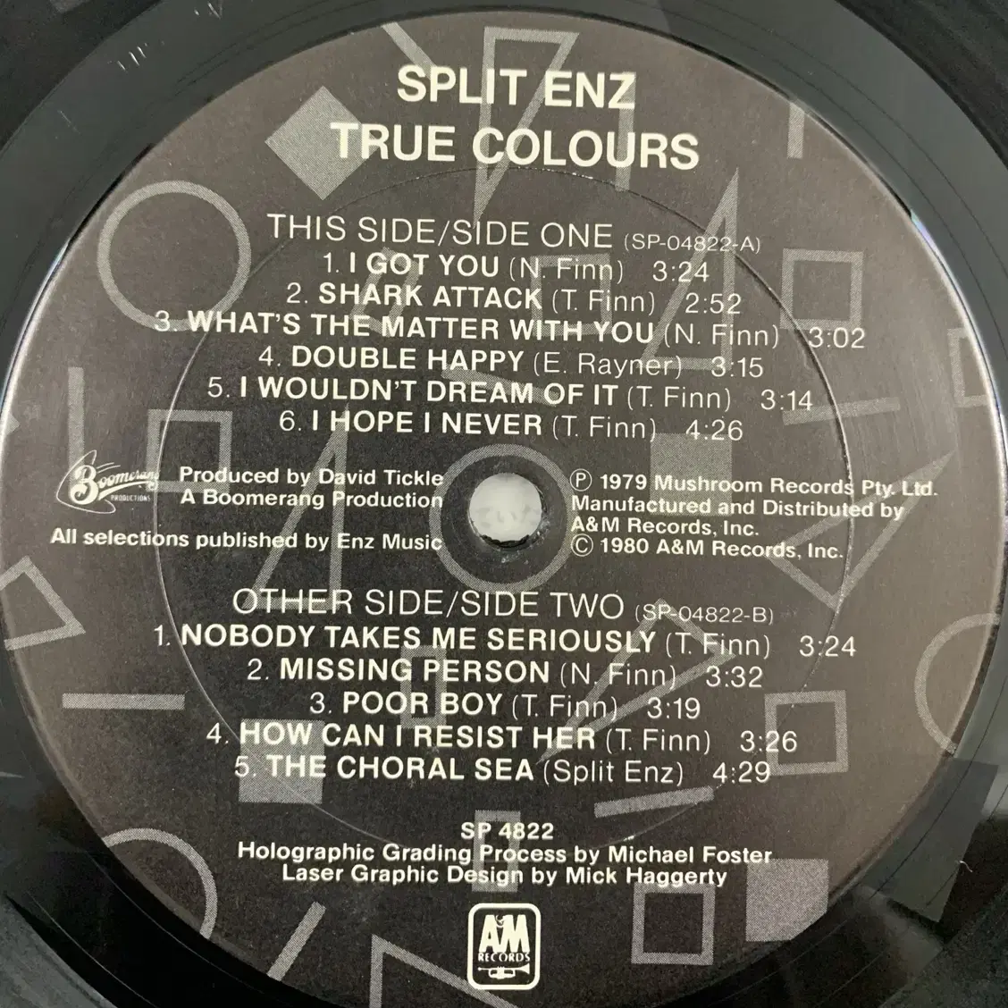 Split Enz / True Colours LP