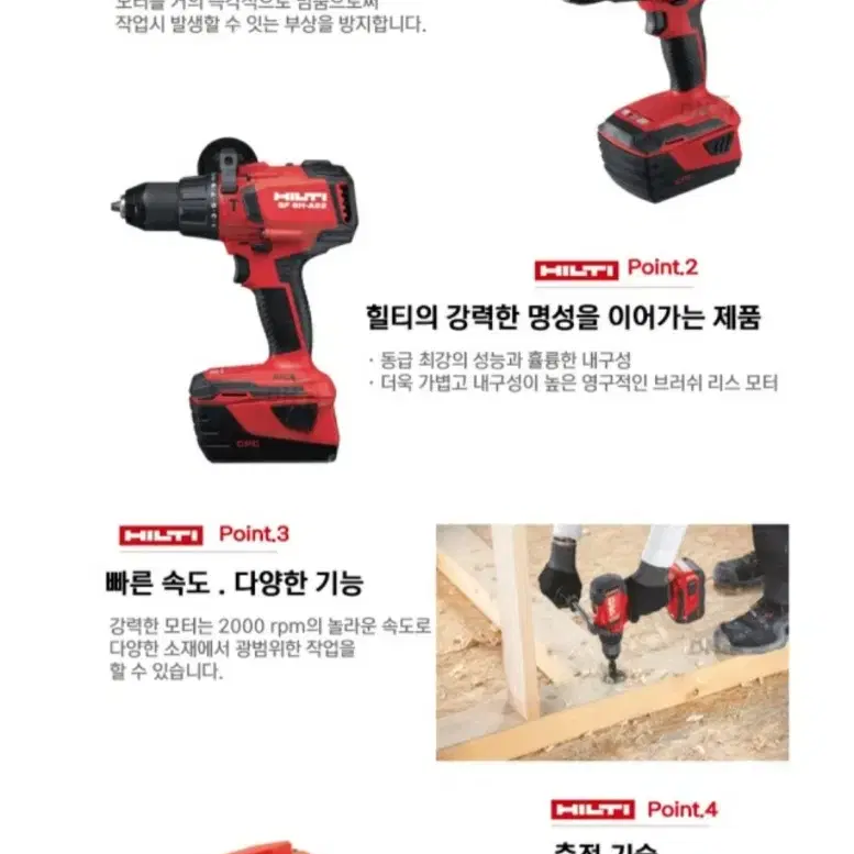 [HILTI]힐티충전함마드릴SF6HA22.3세대신형 동급최강