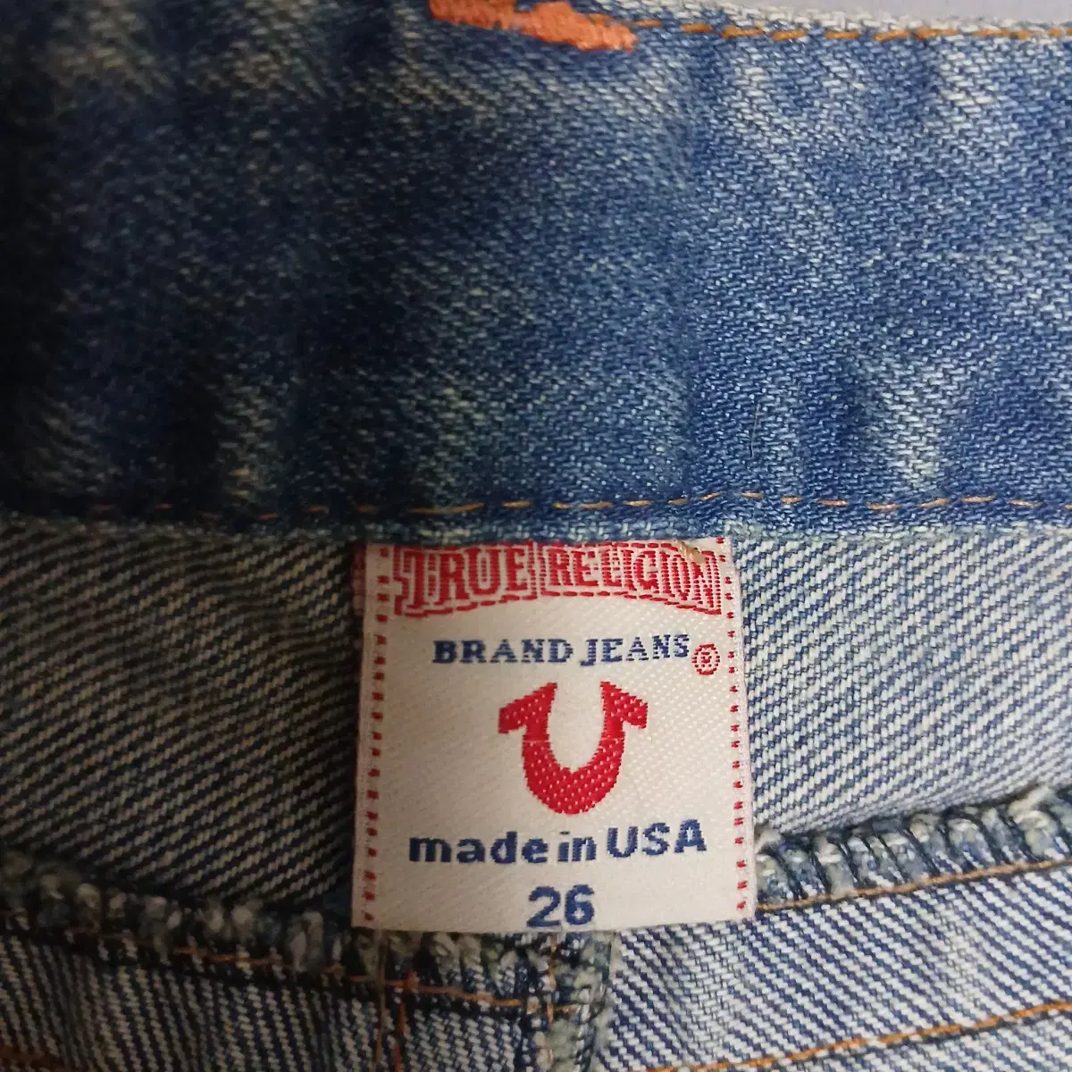 미 착용 새 제품 made in USA 트루릴리젼 데님 바지