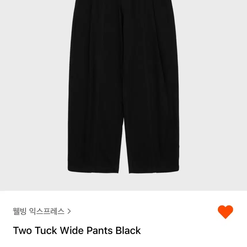 웰빙익스프레스 Two Tuck Wide Pants