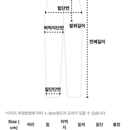 피키소사이어티 부츠컷 팬츠 네이비