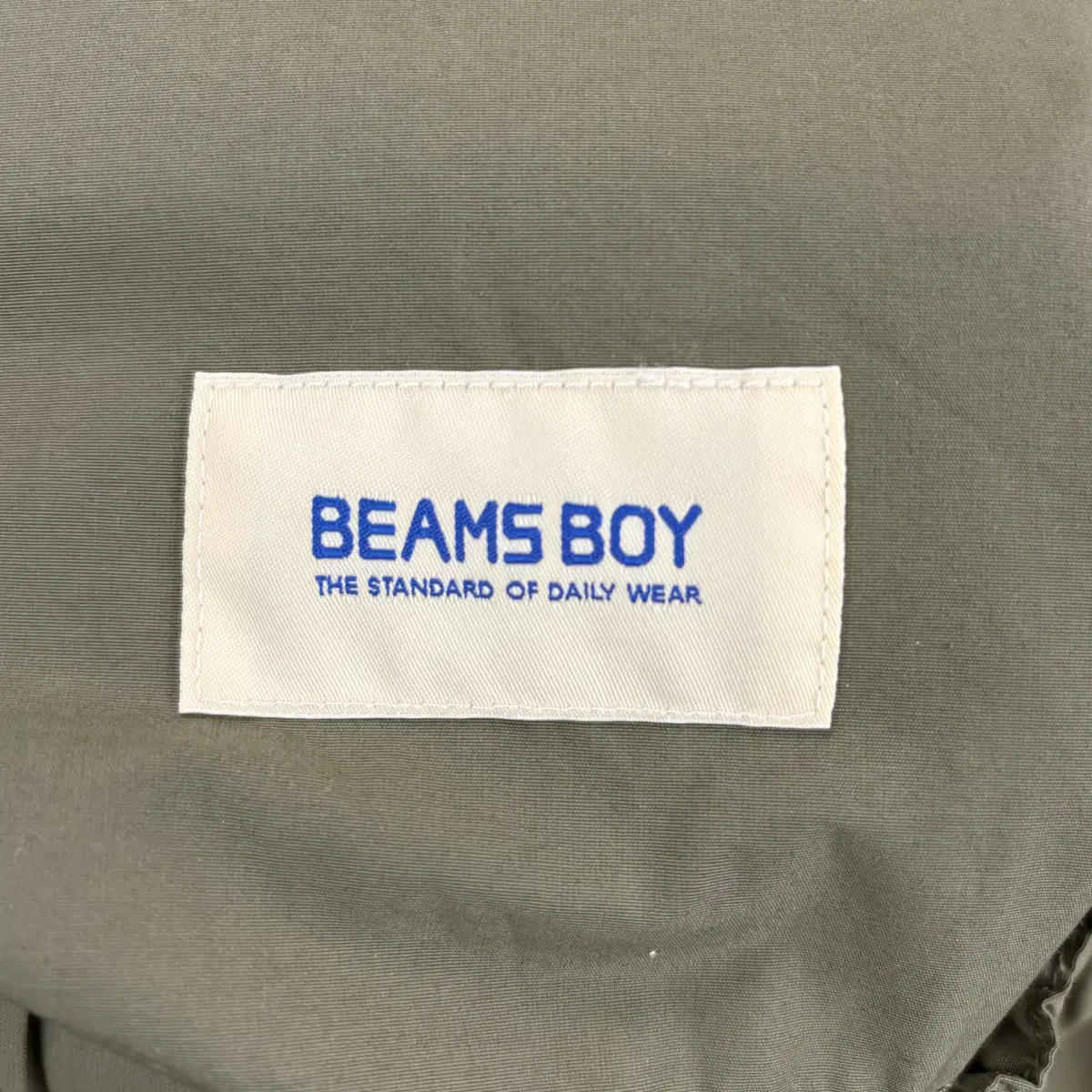 BEAMS BOY 팬츠 올리브