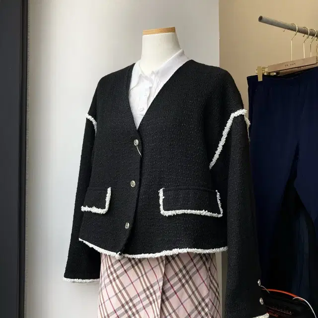 프리사이즈 트위드 자켓 Size Free Tweed Jacket