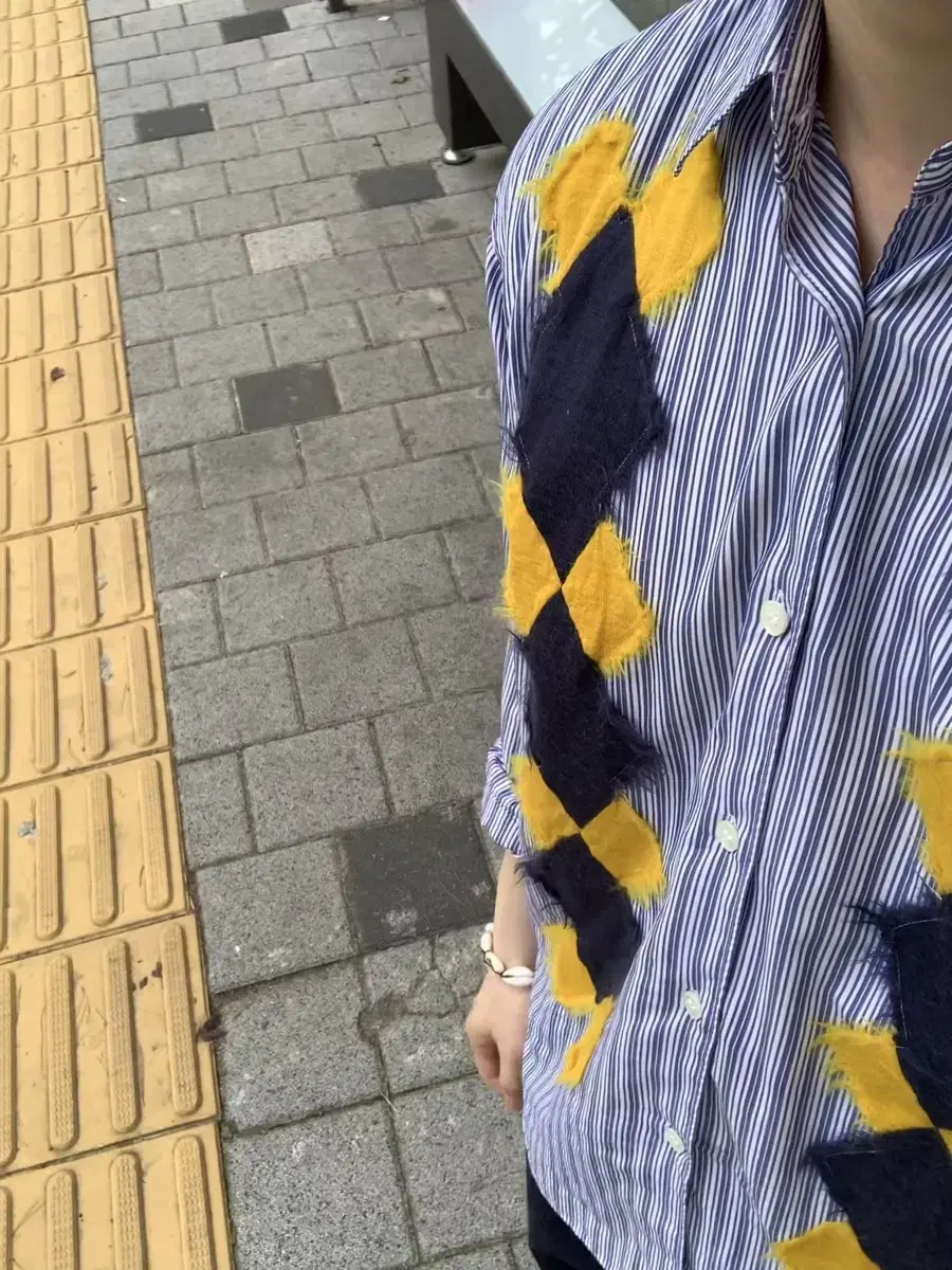 Comme des Garçons Shirtline Patchwork Shirt XS