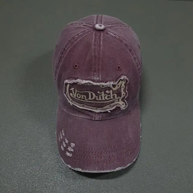 Von Dutch 본더치 그런지 데님 워싱 데미지 볼캡 모자 Y2K