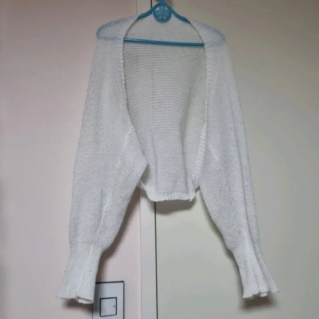 White knit bolero