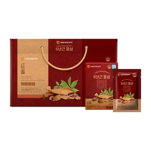 대웅 6년근 홍삼 70ml x 30포x2BOX